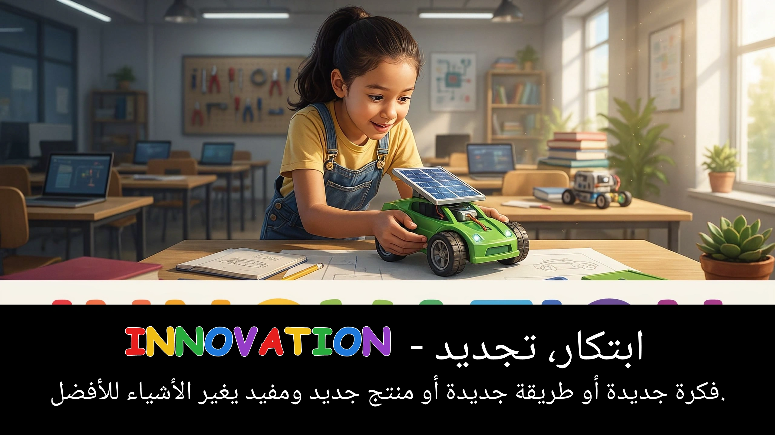 Arabic Illustration for innovation
